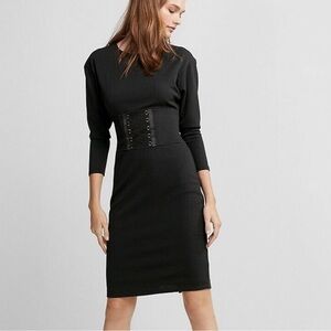 Express Corset Black Dress